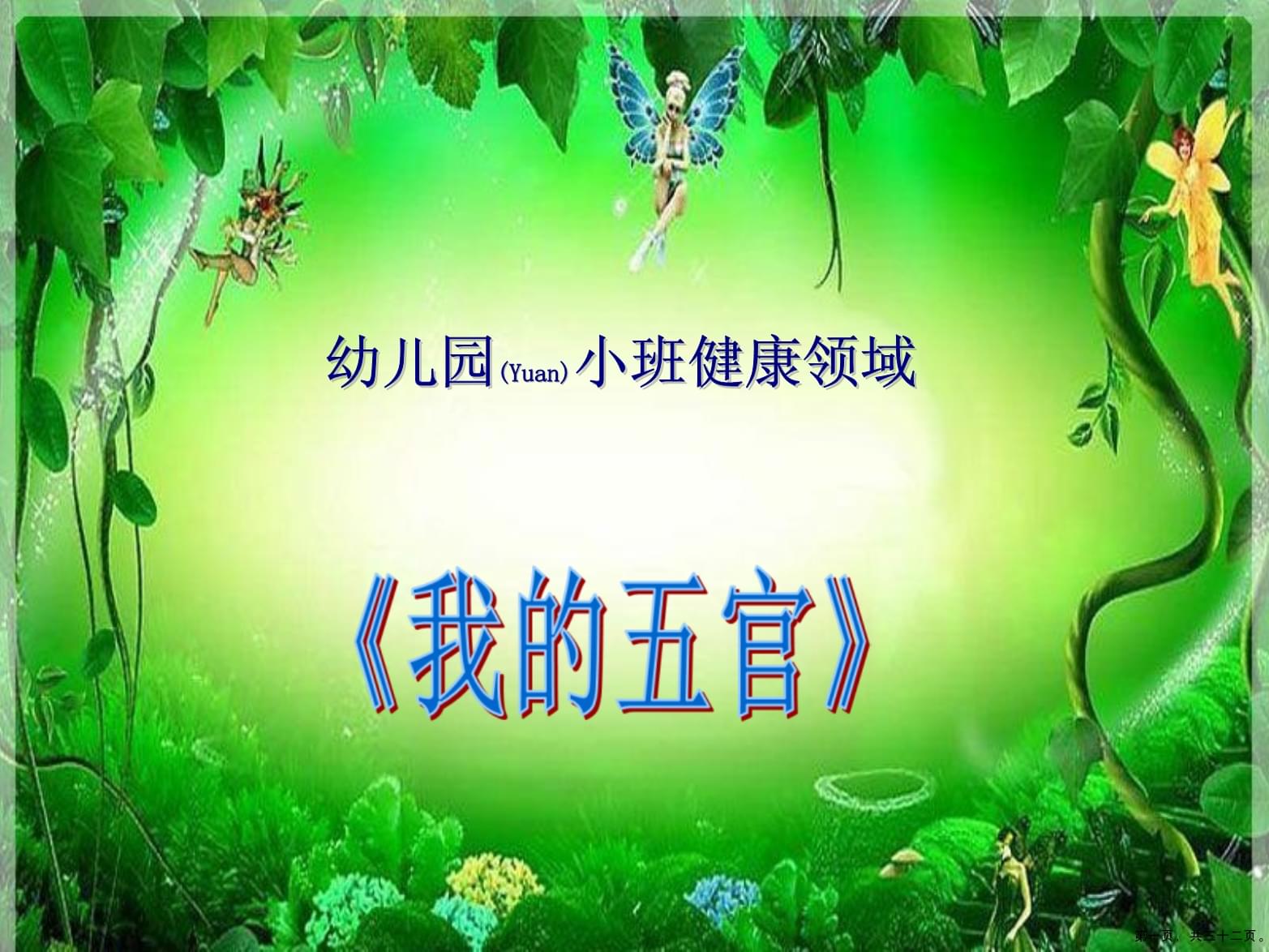 幼兒園小班衛(wèi)生知識(shí)講座 認(rèn)識(shí)我的五官